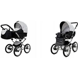 BabyLux - MARGARET - Points noirs - 2en1 - Poussette - Publicité BabyLux - MARGARET - Points noirs - 2en1 - Poussette - Publicité