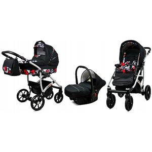 Babylux ® Enfant Poussette Combinée Set 3 en 1 Largo incl. Nacelle, Canne, Siège de voiture Siège Auto Pliable avec Sac à langer, Habillage pluie, Moustiquaire etc. Publicité Babylux ® Enfant Poussette Combinée Set 3 en 1 Largo incl. Nacelle, Canne, Siège de voiture Siège Auto Pliable avec Sac à langer, Habillage pluie, Moustiquaire etc. Publicité
