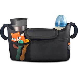 Baby Uma Organisateur Poussette et Landau Universel avec Porte-Biberon Tout Votre Nécessaire à Bébé à Portée de Main Noir - Publicité Baby Uma Organisateur Poussette et Landau Universel avec Porte-Biberon Tout Votre Nécessaire à Bébé à Portée de Main Noir - Publicité