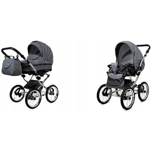 BabyLux Margaret Exclusive - Gris Flex - 2 en 1 Poussette - Publicité BabyLux Margaret Exclusive - Gris Flex - 2 en 1 Poussette - Publicité