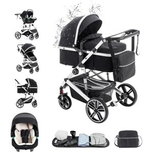 Kakbgee 3 en 1 Poussette Combinée, Poussettes Citadines Avec ECE R129 Siège Auto, Poignée Réglable en Hauteur Poussette Bébé, Châssis en Aluminium Haute vue Poussette pour Nouveau (22KG, 0-4Ans) - Publicité Kakbgee 3 en 1 Poussette Combinée, Poussettes Citadines Avec ECE R129 Siège Auto, Poignée Réglable en Hauteur Poussette Bébé, Châssis en Aluminium Haute vue Poussette pour Nouveau (22KG, 0-4Ans) - Publicité