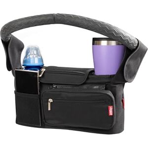 Nuby Organisateur de Poussette Deluxe avec Pochette Amovible – Sac Universel pour Poussette/Landau – Installation Facile – Porte-Gobelet et Bandoulière - Publicité Nuby Organisateur de Poussette Deluxe avec Pochette Amovible – Sac Universel pour Poussette/Landau – Installation Facile – Porte-Gobelet et Bandoulière - Publicité