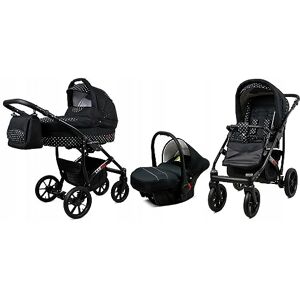 Babylux ® Enfant Poussette Combinée Set 3 en 1 Largo incl. Nacelle, Canne, Siège de voiture Siège Auto Pliable avec Sac à langer, Habillage pluie, Moustiquaire etc. Publicité Babylux ® Enfant Poussette Combinée Set 3 en 1 Largo incl. Nacelle, Canne, Siège de voiture Siège Auto Pliable avec Sac à langer, Habillage pluie, Moustiquaire etc. Publicité