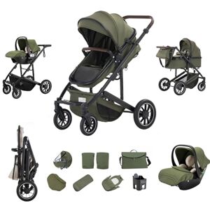 Zkiprm Poussette 3-en-1, Système de Voyage Avec Siège Auto, Accoudoirs Réglables, Habillage pluie, Moustiquaire, Châssis en aluminium, à profil haut pour 0-4 ans - Publicité Zkiprm Poussette 3-en-1, Système de Voyage Avec Siège Auto, Accoudoirs Réglables, Habillage pluie, Moustiquaire, Châssis en aluminium, à profil haut pour 0-4 ans - Publicité