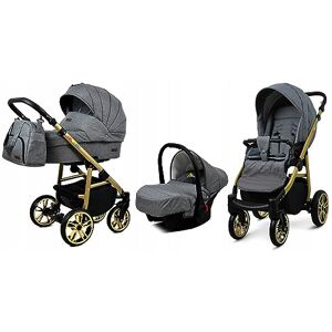 BABYLUX - CLASSIC GOLD - 3-in-1 - Cadre Gris - Poussette - Publicité BABYLUX - CLASSIC GOLD - 3-in-1 - Cadre Gris - Poussette - Publicité