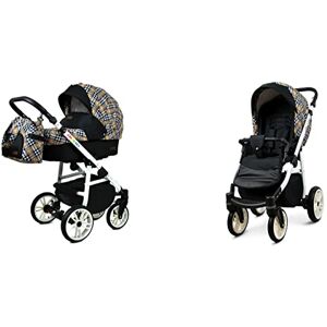 BabyLux - Classic Gold 2in1 - Or - Châssis blanc - Poussette - Publicité BabyLux - Classic Gold 2in1 - Or - Châssis blanc - Poussette - Publicité