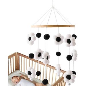 Goowafur Mobile de berceau, Mobile moderne pour berceau, Carrousel de berceau pour bébés garçons et filles de 0 à 12 mois, convient pour lit de berceau, poussette, siège d'auto, comprend des fleurs - Publicité