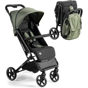 ms BabyWorld – Keo – Poussette légère jusqu'à 22 kg Capote extensible Pliage type livre Ultralégère et compacte Grandes roues (Vert Noir) - Publicité ms BabyWorld – Keo – Poussette légère jusqu'à 22 kg Capote extensible Pliage type livre Ultralégère et compacte Grandes roues (Vert Noir) - Publicité