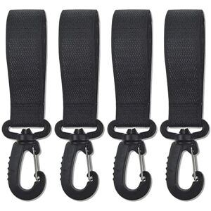 WOLMIK Lot de 4 clips de crochet de poussette, crochets de poussette, crochets de poussette, porte-sacs en plastique, crochets de poussette pour sacs, sac à dos (noir) - Publicité WOLMIK Lot de 4 clips de crochet de poussette, crochets de poussette, crochets de poussette, porte-sacs en plastique, crochets de poussette pour sacs, sac à dos (noir) - Publicité