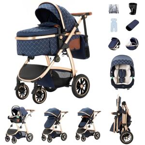 Zkiprm Poussette 3 en 1, Système de Voyage Avec Siège Auto, Landau Accoudoirs réglables, Habillage pluie, Moustiquaire, Châssis aluminium, Landau urbain pour enfants 0-4 ans - Publicité Zkiprm Poussette 3 en 1, Système de Voyage Avec Siège Auto, Landau Accoudoirs réglables, Habillage pluie, Moustiquaire, Châssis aluminium, Landau urbain pour enfants 0-4 ans - Publicité