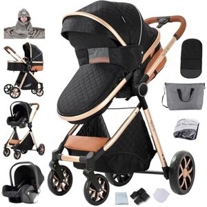 Aveainelle Poussette 3 en 1, Poussette Trio de Voyages Réversibles, Pousette 3 in 1 Pliante En Un Clic et Accessoires Complets, Mode de Freinage Double pour Les Roues Avant et Arrière (Black+Serviette de bain) - Publicité Aveainelle Poussette 3 en 1, Poussette Trio de Voyages Réversibles, Pousette 3 in 1 Pliante En Un Clic et Accessoires Complets, Mode de Freinage Double pour Les Roues Avant et Arrière (Black+Serviette de bain) - Publicité