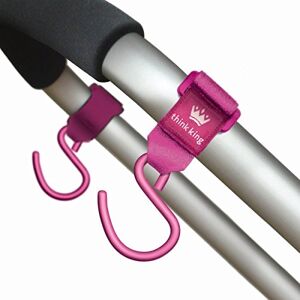 Think King Puissant Buggy Poussette Crochet Alu Lot de 2 c. King Think Pink - Publicité Think King Puissant Buggy Poussette Crochet Alu Lot de 2 c. King Think Pink - Publicité