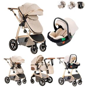 Kakbgee 3 en 1 Poussette Combinée, Poussettes Citadines Avec ECE R129 Siège Auto, Poignée Réglable en Hauteur Poussette Bébé, Châssis en Aluminium Haute vue Poussette pour Nouveau (22KG, 0-4Ans) - Publicité Kakbgee 3 en 1 Poussette Combinée, Poussettes Citadines Avec ECE R129 Siège Auto, Poignée Réglable en Hauteur Poussette Bébé, Châssis en Aluminium Haute vue Poussette pour Nouveau (22KG, 0-4Ans) - Publicité