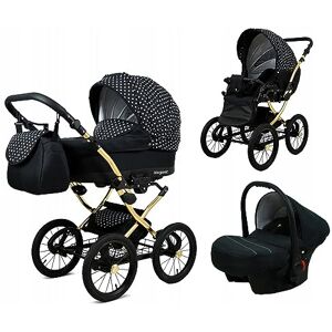 Babylux - Margaret Gold - Points blancs - Aluminium - Stroller - Publicité Babylux - Margaret Gold - Points blancs - Aluminium - Stroller - Publicité