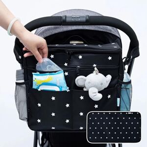 Orzbow Grande Sac pour Poussette,Étanche 22L Organisateur Poussette avec 2 Porte-gobelets,Multifonctionnel Sac Landau avec Séparateur Amovible,Doublure et Porte-bouteille Isolante (Noir) - Publicité Orzbow Grande Sac pour Poussette,Étanche 22L Organisateur Poussette avec 2 Porte-gobelets,Multifonctionnel Sac Landau avec Séparateur Amovible,Doublure et Porte-bouteille Isolante (Noir) - Publicité