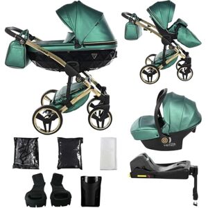 JUNAMA Poussette Diamond Fluo 2en1 3en1 4en1 (02 vert, 4en1 avec base ISOFIX) - Publicité JUNAMA Poussette Diamond Fluo 2en1 3en1 4en1 (02 vert, 4en1 avec base ISOFIX) - Publicité