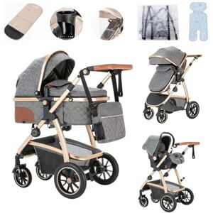 Lnhcrbs Poussette 3 en 1, Poussette Compacte Est Équipée d'Une Poignée de Poussée Réglable en Hauteur Et Les Roues Avant de Poussette Tout Terrain Peuvent Être Bloquées,pour Les Bébés De 0-4 Ans - Publicité Lnhcrbs Poussette 3 en 1, Poussette Compacte Est Équipée d'Une Poignée de Poussée Réglable en Hauteur Et Les Roues Avant de Poussette Tout Terrain Peuvent Être Bloquées,pour Les Bébés De 0-4 Ans - Publicité