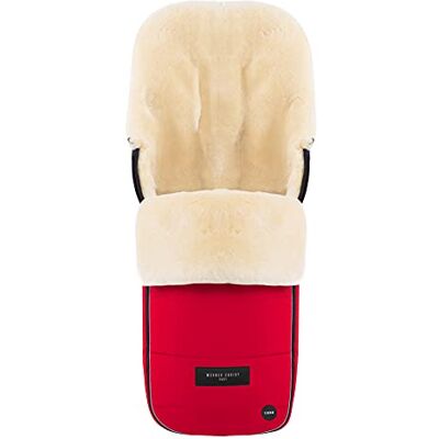 Werner Christ Chancelière en peau de mouton FLIMS LUXE de BABY – Pour poussette ou landau, en fourrure médicale, universelle (Bugaboo, Cybex, Joolz, etc.), en rouge - Publicité Werner Christ Chancelière en peau de mouton FLIMS LUXE de BABY – Pour poussette ou landau, en fourrure médicale, universelle (Bugaboo, Cybex, Joolz, etc.), en rouge - Publicité