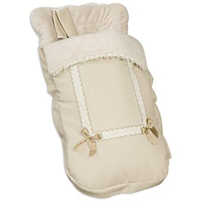 Babyline 2000666 Chancelière Cuir Beige 666 - Publicité Babyline 2000666 Chancelière Cuir Beige 666 - Publicité