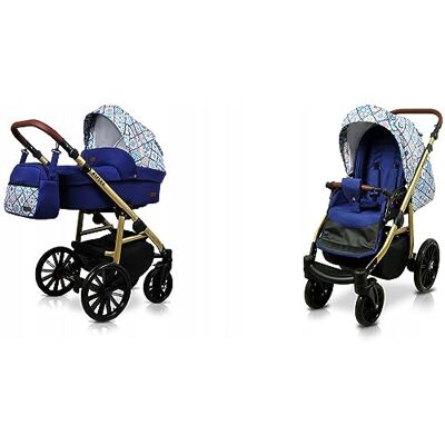 Babylux ® Enfant Poussette Combinée Set 2 en 1 Aspero incl. Nacelle, Canne Pliable avec Accessoires Sac à langer, Habillage pluie, Moustiquaire, Porte-gobelet etc. Publicité Babylux ® Enfant Poussette Combinée Set 2 en 1 Aspero incl. Nacelle, Canne Pliable avec Accessoires Sac à langer, Habillage pluie, Moustiquaire, Porte-gobelet etc. Publicité