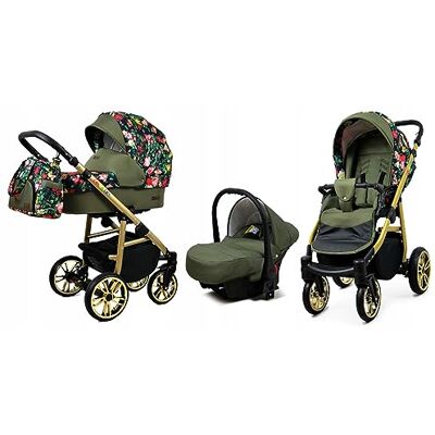 BabyLux - CLASSIC GOLD 3 Em 1 - Cadre doré - Aluminium - Stroller - Publicité BabyLux - CLASSIC GOLD 3 Em 1 - Cadre doré - Aluminium - Stroller - Publicité