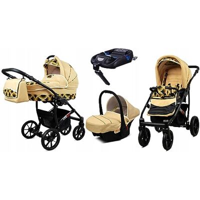 Babylux ® Enfant Poussette Combinée Set 4 en 1 Largo incl. Nacelle, Canne, Siège de voiture, ISOFIX Base Siège Auto Pliable avec Sac à langer, Habillage pluie etc. Publicité Babylux ® Enfant Poussette Combinée Set 4 en 1 Largo incl. Nacelle, Canne, Siège de voiture, ISOFIX Base Siège Auto Pliable avec Sac à langer, Habillage pluie etc. Publicité