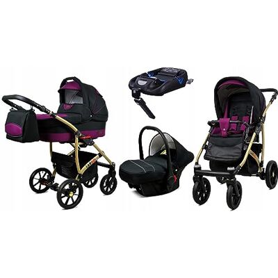 Babylux ® Enfant Poussette Combinée Set 4 en 1 Largo incl. Nacelle, Canne, Siège de voiture, ISOFIX Base Siège Auto Pliable avec Sac à langer, Habillage pluie etc. Publicité Babylux ® Enfant Poussette Combinée Set 4 en 1 Largo incl. Nacelle, Canne, Siège de voiture, ISOFIX Base Siège Auto Pliable avec Sac à langer, Habillage pluie etc. Publicité