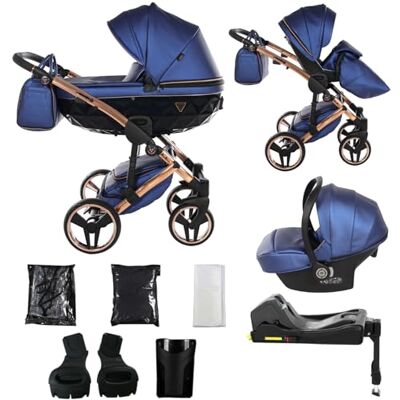 JUNAMA Poussette Diamond Fluo 2en1 3en1 4en1 (01 bleu, 4en1 avec base ISOFIX) - Publicité JUNAMA Poussette Diamond Fluo 2en1 3en1 4en1 (01 bleu, 4en1 avec base ISOFIX) - Publicité