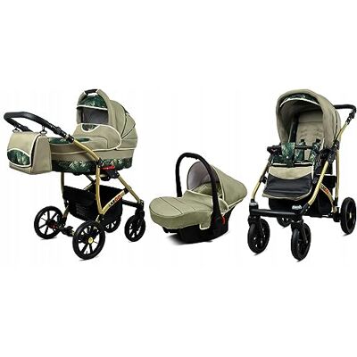 Babylux ® Enfant Poussette Combinée Set 3 en 1 Largo incl. Nacelle, Canne, Siège de voiture Siège Auto Pliable avec Sac à langer, Habillage pluie, Moustiquaire etc. Publicité Babylux ® Enfant Poussette Combinée Set 3 en 1 Largo incl. Nacelle, Canne, Siège de voiture Siège Auto Pliable avec Sac à langer, Habillage pluie, Moustiquaire etc. Publicité