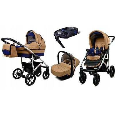 Babylux ® Enfant Poussette Combinée Set 4 en 1 Largo incl. Nacelle, Canne, Siège de voiture, ISOFIX Base Siège Auto Pliable avec Sac à langer, Habillage pluie etc. Publicité Babylux ® Enfant Poussette Combinée Set 4 en 1 Largo incl. Nacelle, Canne, Siège de voiture, ISOFIX Base Siège Auto Pliable avec Sac à langer, Habillage pluie etc. Publicité