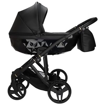 JUNAMA Poussette Diamond Classic 2en1 3en1 4en1 (03 noir, 2en1 avec adaptateurs) - Publicité JUNAMA Poussette Diamond Classic 2en1 3en1 4en1 (03 noir, 2en1 avec adaptateurs) - Publicité