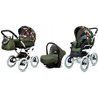 Babylux ® Enfant Poussette Combinée Set 3 en 1 Margaret White incl. Nacelle, Canne, Siège de voiture Siège Auto Pliable avec Sac à langer, Habillage pluie, Moustiquaire etc. Publicité Babylux ® Enfant Poussette Combinée Set 3 en 1 Margaret White incl. Nacelle, Canne, Siège de voiture Siège Auto Pliable avec Sac à langer, Habillage pluie, Moustiquaire etc. Publicité