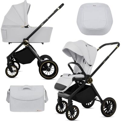 Babylux ® Poussette 2en1 Rosso, Pliable Set De Poussettes Combinées Légères Avec Nacelle, Siège Sport Buggy, Sac À Langer Et Autres Accessoires, 4 Positions De Couchage, 0-22kg (0-4 Ans), Protection UV - Publicité Babylux ® Poussette 2en1 Rosso, Pliable Set De Poussettes Combinées Légères Avec Nacelle, Siège Sport Buggy, Sac À Langer Et Autres Accessoires, 4 Positions De Couchage, 0-22kg (0-4 Ans), Protection UV - Publicité