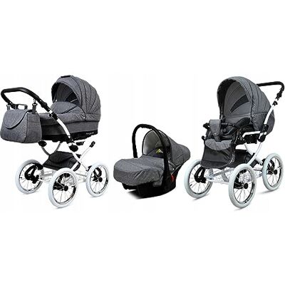 BABYLUX - MARGARET - Blanc - 3in1 - Poussette - Publicité BABYLUX - MARGARET - Blanc - 3in1 - Poussette - Publicité