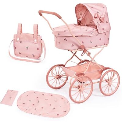 Bayer Design Poussette Landau de poupée nostalgique avec Sac landau de poupée classique avec grandes roues, coussin, sac, poignée haute, pour poupées jusqu'à 46 cm, panier intégré - Publicité Bayer Design Poussette Landau de poupée nostalgique avec Sac landau de poupée classique avec grandes roues, coussin, sac, poignée haute, pour poupées jusqu'à 46 cm, panier intégré - Publicité