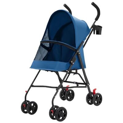 homewell Poussette 2 en 1 pour chien avec porte-gobelets, caisse pour chien, sac de transport pliable, avec frein de stationnement et housse de protection contre la pluie, pour animaux de compagnie - Publicité homewell Poussette 2 en 1 pour chien avec porte-gobelets, caisse pour chien, sac de transport pliable, avec frein de stationnement et housse de protection contre la pluie, pour animaux de compagnie - Publicité
