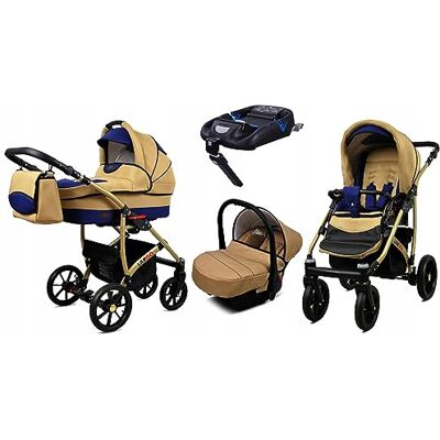 Babylux ® Enfant Poussette Combinée Set 4 en 1 Largo incl. Nacelle, Canne, Siège de voiture, ISOFIX Base Siège Auto Pliable avec Sac à langer, Habillage pluie etc. Publicité Babylux ® Enfant Poussette Combinée Set 4 en 1 Largo incl. Nacelle, Canne, Siège de voiture, ISOFIX Base Siège Auto Pliable avec Sac à langer, Habillage pluie etc. Publicité