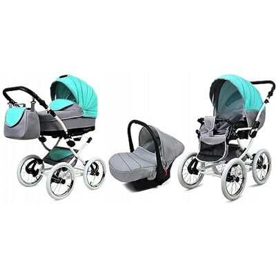 BABYLUX - MARGARET - Blanc - 3-en-1 - Poussette - Publicité BABYLUX - MARGARET - Blanc - 3-en-1 - Poussette - Publicité