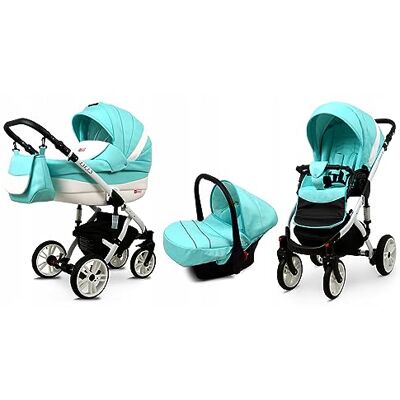 Babylux ® Enfant Poussette Combinée Set 3 en 1 Lilly incl. Nacelle, Canne, Siège de voiture Siège Auto Pliable avec Sac à langer, Habillage pluie, Moustiquaire etc. Publicité Babylux ® Enfant Poussette Combinée Set 3 en 1 Lilly incl. Nacelle, Canne, Siège de voiture Siège Auto Pliable avec Sac à langer, Habillage pluie, Moustiquaire etc. Publicité