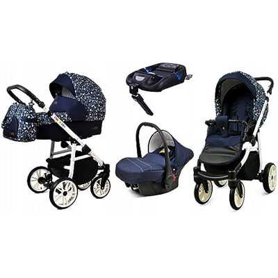 Babylux ® Enfant Poussette Combinée Set 4 en 1 Color Lux incl. Nacelle - Publicité Babylux ® Enfant Poussette Combinée Set 4 en 1 Color Lux incl. Nacelle - Publicité