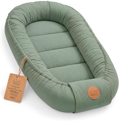 Totsy Baby Cocon Mousseline pour Bébé Nid doux respirant Nouveau-né portable et moelleux 50x90 cm douillet chaleureux pour Lit Bebe Berceau Landau Poussette Voyage Couleur Sauge - Publicité Totsy Baby Cocon Mousseline pour Bébé Nid doux respirant Nouveau-né portable et moelleux 50x90 cm douillet chaleureux pour Lit Bebe Berceau Landau Poussette Voyage Couleur Sauge - Publicité