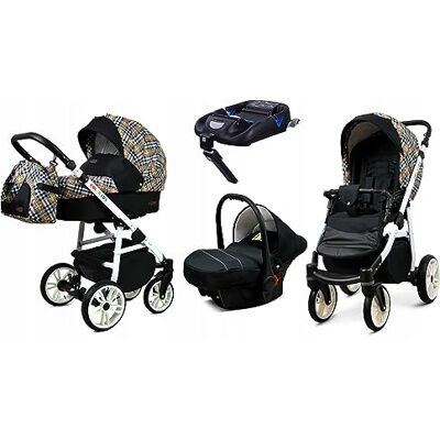 Babylux ® Enfant Poussette Combinée Set 4 en 1 Color Lux incl. Nacelle - Publicité Babylux ® Enfant Poussette Combinée Set 4 en 1 Color Lux incl. Nacelle - Publicité