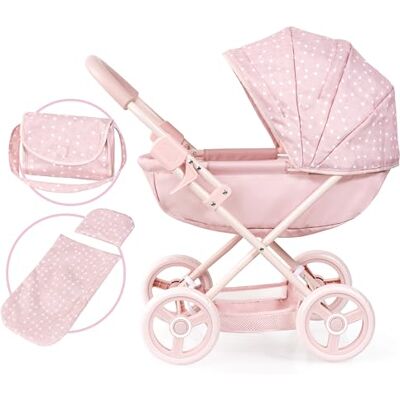 Bayer Design Landau pour poupée et Poupon Cosy, Poussette de Poupées pliable, sac à bandoulière, panier de rangement, avec la couverture câline et l'oreiller - Publicité Bayer Design Landau pour poupée et Poupon Cosy, Poussette de Poupées pliable, sac à bandoulière, panier de rangement, avec la couverture câline et l'oreiller - Publicité