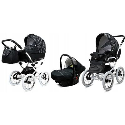 BABYLUX - MARGARET - White Dots - 3-en-1 - Poussette - Publicité BABYLUX - MARGARET - White Dots - 3-en-1 - Poussette - Publicité