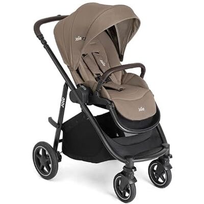 Joie – VERSATRAX – Poussette naissance à 22 kg – Assise Réversible – Pliage 1 main – Roues Anti-Crevaison – Compatible Coque, nacelle – Habillage pluie, adaptateurs et porte-gobelet inclus – Cashew - Publicité Joie – VERSATRAX – Poussette naissance à 22 kg – Assise Réversible – Pliage 1 main – Roues Anti-Crevaison – Compatible Coque, nacelle – Habillage pluie, adaptateurs et porte-gobelet inclus – Cashew - Publicité
