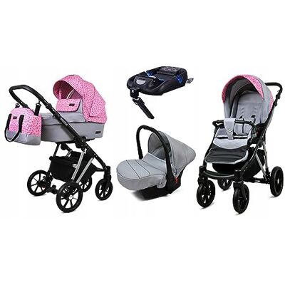 Babylux ® Enfant Poussette Combinée Set 4 en 1 Marlux Magnetic incl. Nacelle, Canne, Siège de voiture, ISOFIX Base Siège Auto Pliable avec Sac à langer, Habillage pluie etc. Publicité Babylux ® Enfant Poussette Combinée Set 4 en 1 Marlux Magnetic incl. Nacelle, Canne, Siège de voiture, ISOFIX Base Siège Auto Pliable avec Sac à langer, Habillage pluie etc. Publicité