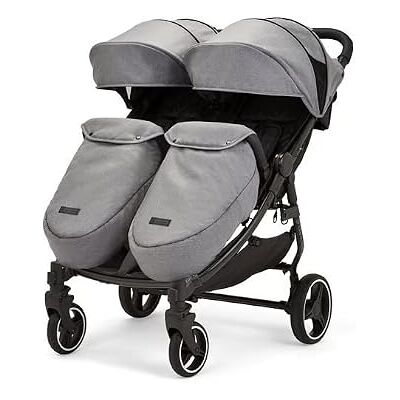 Ickle Bubba Venus Max Poussette double – Convient de la naissance à 15 kg (environ 3 ans), compacte, légère, pliable, comprend 2 chauffe-pieds matelassés et une housse de pluie (Gris de l'espace) - Publicité Ickle Bubba Venus Max Poussette double – Convient de la naissance à 15 kg (environ 3 ans), compacte, légère, pliable, comprend 2 chauffe-pieds matelassés et une housse de pluie (Gris de l'espace) - Publicité