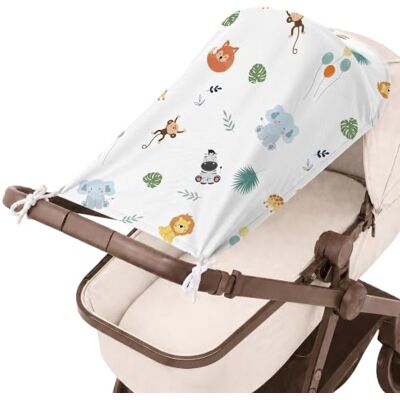 Totsy Baby Ombrelle poussette universelle 70x45 cm landau anti UV polyester Ombrelle pare soleil compatible avec nombreuses poussettes landau buggy anti UV bébé compacte pliable Safari - Publicité Totsy Baby Ombrelle poussette universelle 70x45 cm landau anti UV polyester Ombrelle pare soleil compatible avec nombreuses poussettes landau buggy anti UV bébé compacte pliable Safari - Publicité