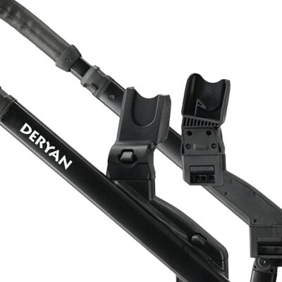 Deryan Adaptateur Universel Siège Auto Bébé pour Poussette Evy, Compatible avec Evy ou Cosy Bébé de Cybex, Nuna, Kiddy, Joie, Kinderkraft, Maxi-Cosi Noir - Publicité Deryan Adaptateur Universel Siège Auto Bébé pour Poussette Evy, Compatible avec Evy ou Cosy Bébé de Cybex, Nuna, Kiddy, Joie, Kinderkraft, Maxi-Cosi Noir - Publicité