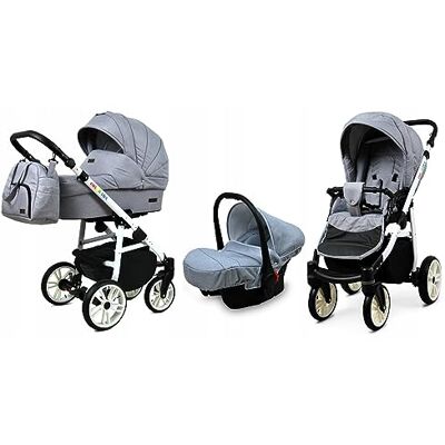 BabyLux - CLASSIC GOLD 3 Em 1 - Argent - Pushchair - Publicité BabyLux - CLASSIC GOLD 3 Em 1 - Argent - Pushchair - Publicité
